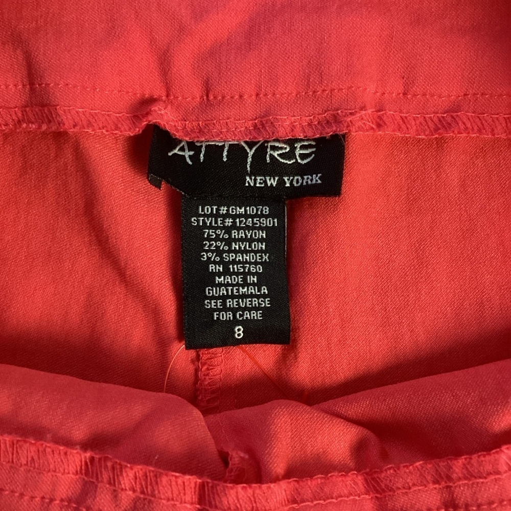 Attyre New York Pink Pull On  stretchy pants Sz 8 - Picture 5 of 13